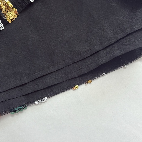 Marciano "Jen Tunic Dress" in Green and Gold Sequin - Picture 9 of 10